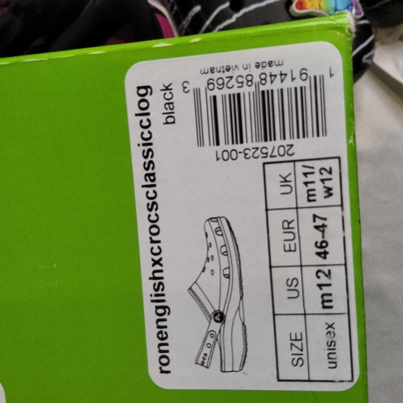 Limited edition Ron English X crocs party animal NEW IN BOX 12 - Picture 2 of 2